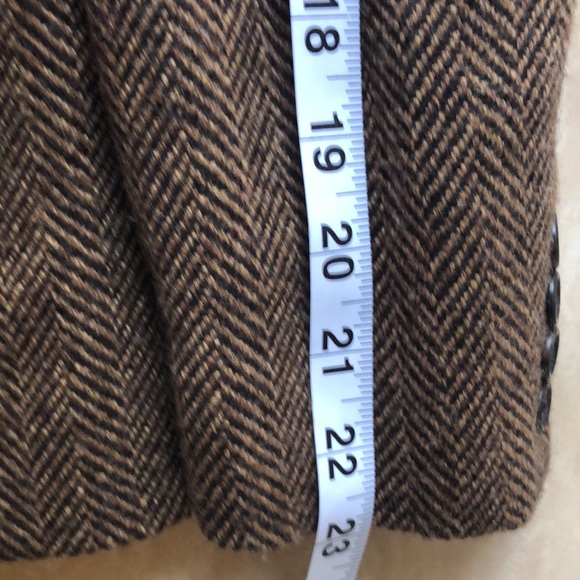 Lauren Ralph Lauren Black Label Brown Herringbone Jacket NWOT - Picture 16 of 16